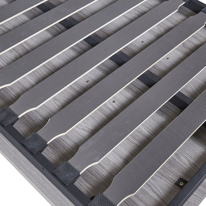 Twin Size Modern Design Vertical Murphy Bed, Hidden Bed with Shelf, Drawers, New Style Gas Struts, Space Saving Wall Bed for Guestroom, Apartment, Bedroom, Gray