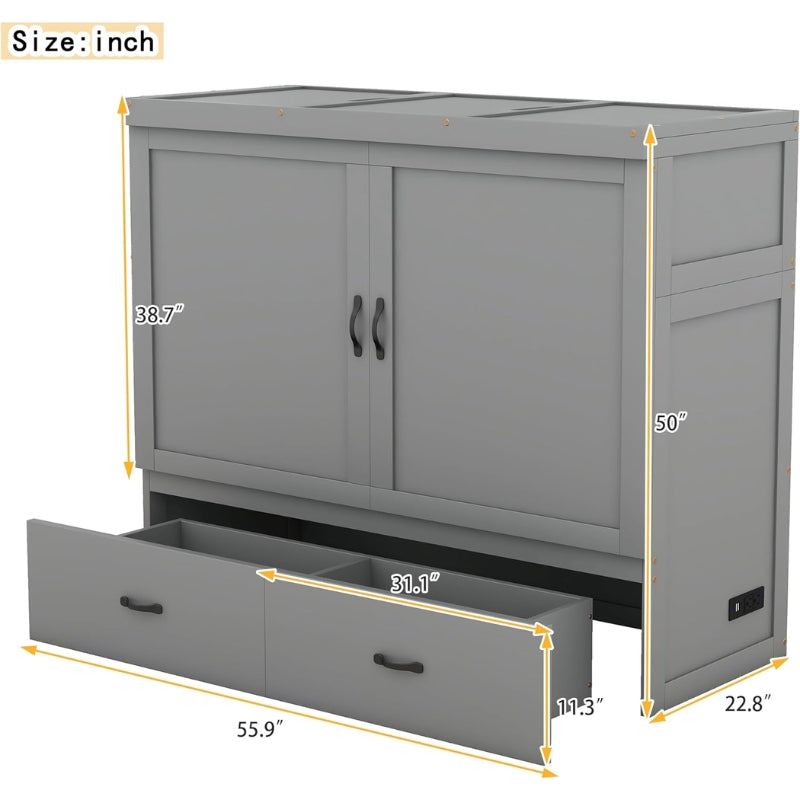 Foldable Wall Storage Bed